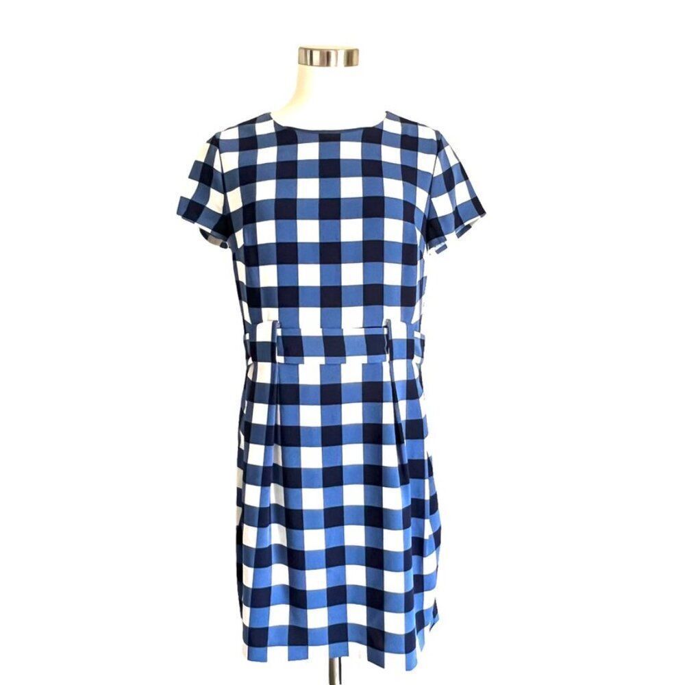Cynthia Steffe Blue & White Gingham Dress – Size 8